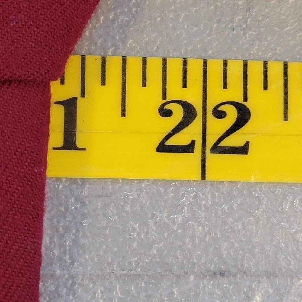 Talbots Blazer Coat Womens Plus Size 14 Cranberry Red Wool Blend Lined Zip - Picture 8 of 9